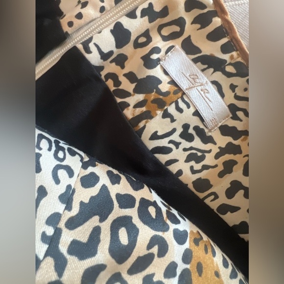 AJA Leopard print Pencil MIDI Skirt with Tie Front size 8 - Picture 8 of 9